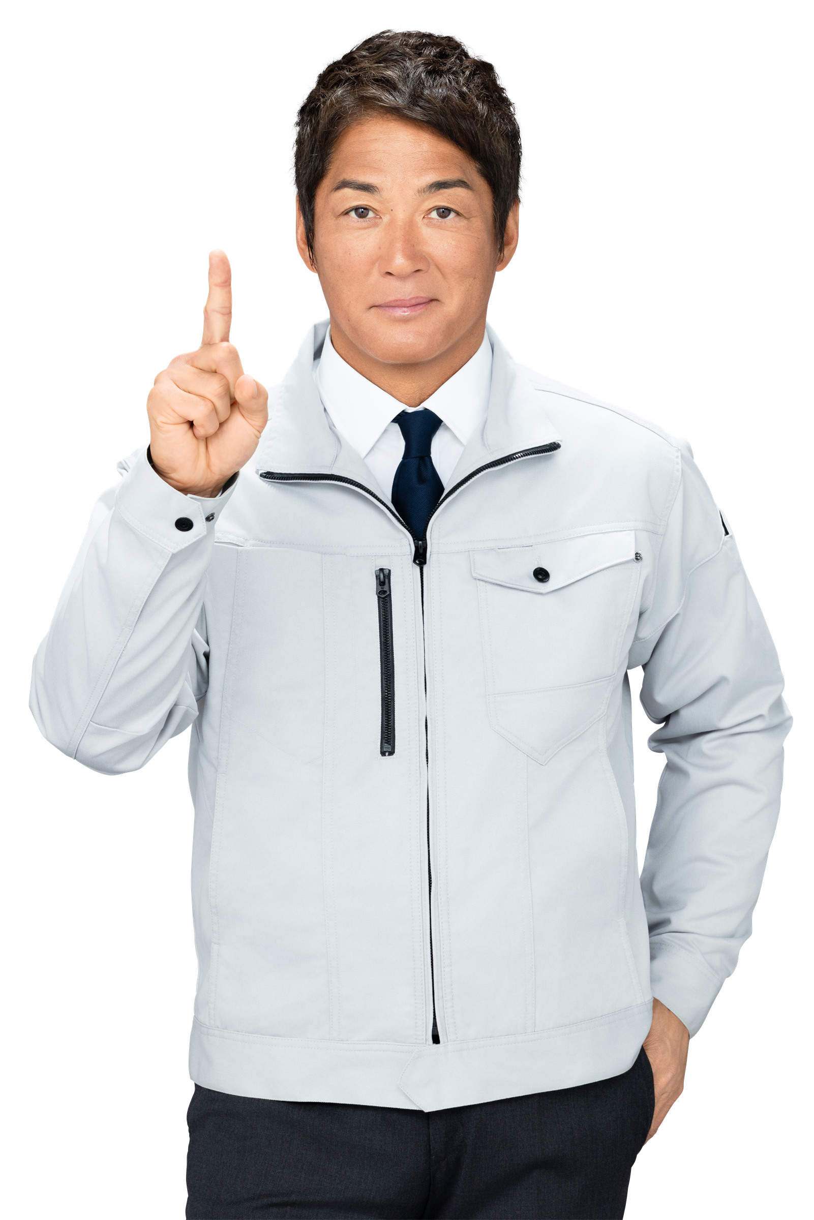 ワークウェア姿の長嶋一茂さん