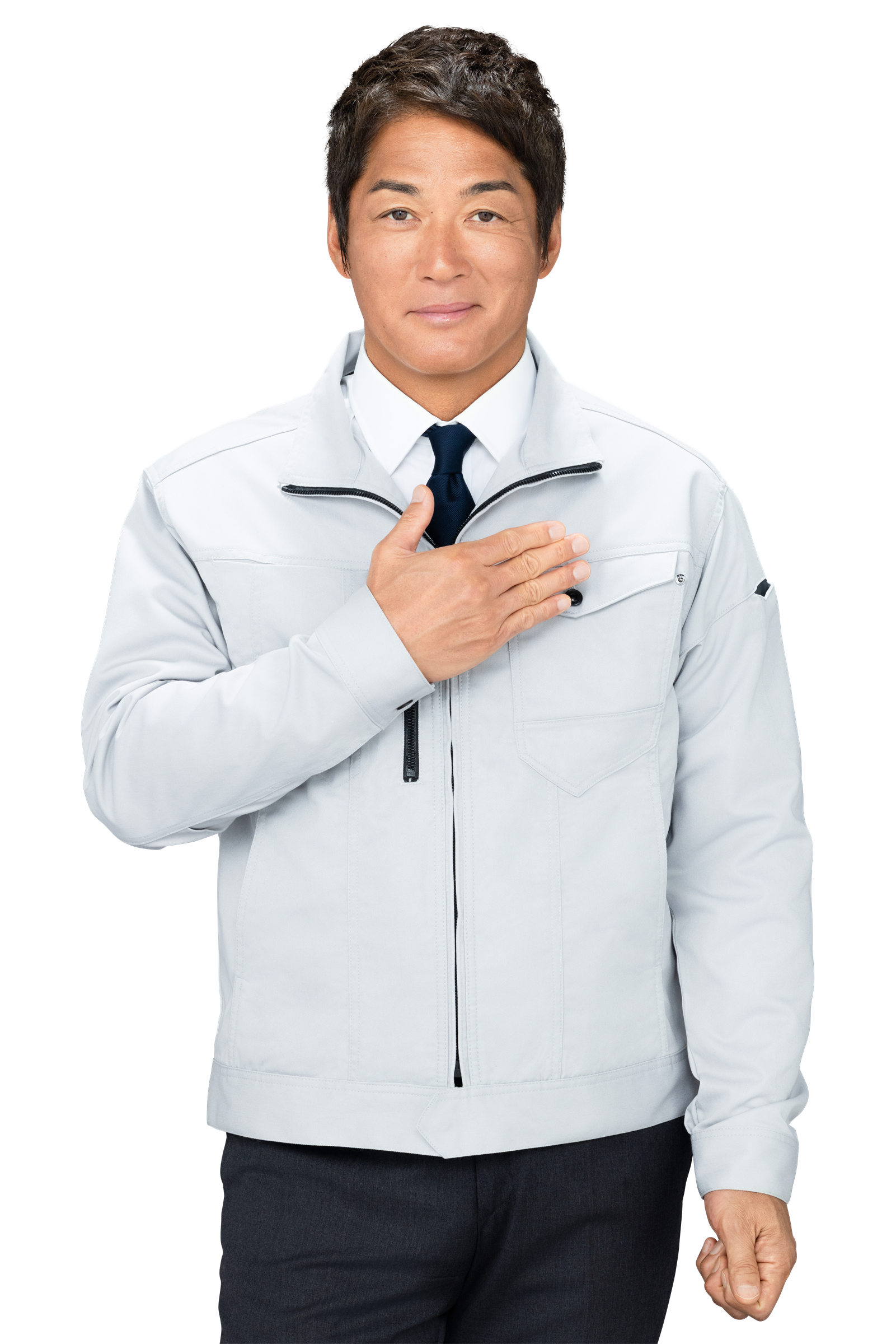 ワークウェア姿の長嶋一茂さん